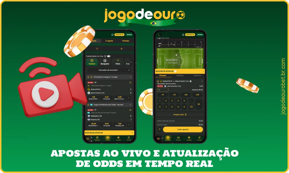 As apostas em tempo real no Jogo de Ouro permitem fazer apostas com atualizações instantâneas das odds